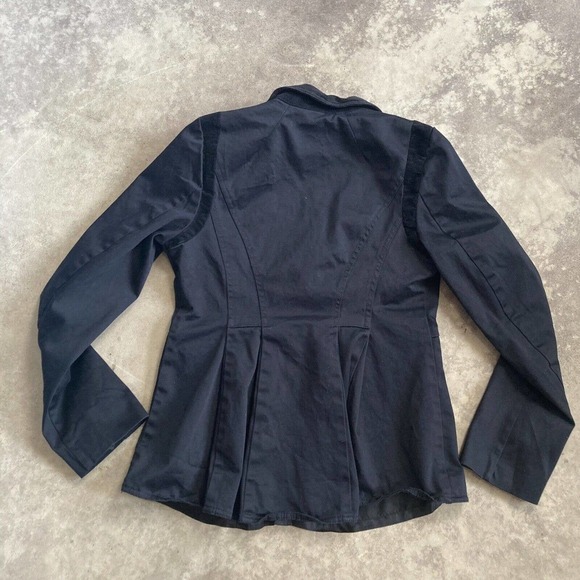 Calvin Klein Blazer Womens Medium Single Breasted Black Jacket Pockets - Picture 5 of 9